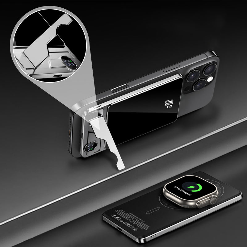 15W power bank – magnetic, slim, charges 3 devices at once!