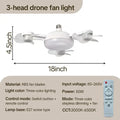 💡 E27 Socket Ceiling Fan Light – 2-in-1 LED Fan Bulb with Remote Control for Bedroom, Kitchen & Home Cooling