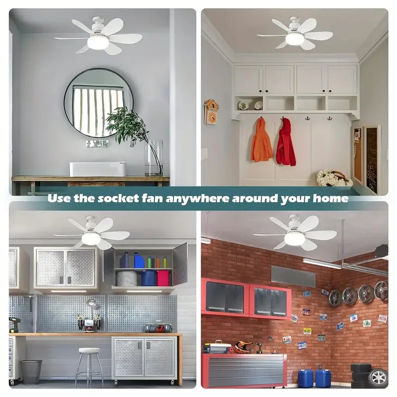 🏆LAST DAY SALE 30% OFF🔥SmartBreez™ LED Ceiling Fan Light – 20.5” Ultra-Quiet with Remote 🎯 | E27 + FREE B22 Adapter 🔌 | For Bedroom 😴, Kitchen 👩‍🍳 & Garage 🛠️ – UK Ready! 🇬🇧