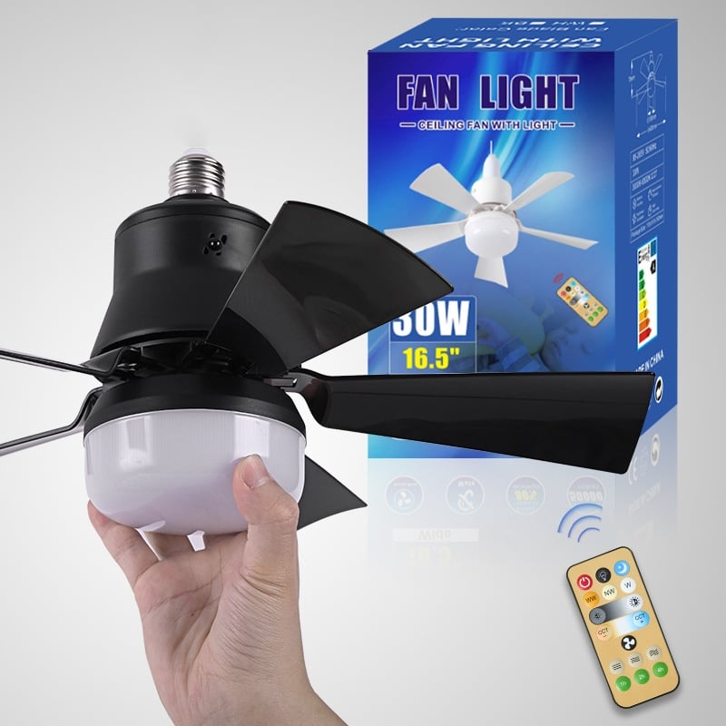 🏆LAST DAY SALE 30% OFF🔥SmartBreez™ LED Ceiling Fan Light – 20.5” Ultra-Quiet with Remote 🎯 | E27 + FREE B22 Adapter 🔌 | For Bedroom 😴, Kitchen 👩‍🍳 & Garage 🛠️ – UK Ready! 🇬🇧
