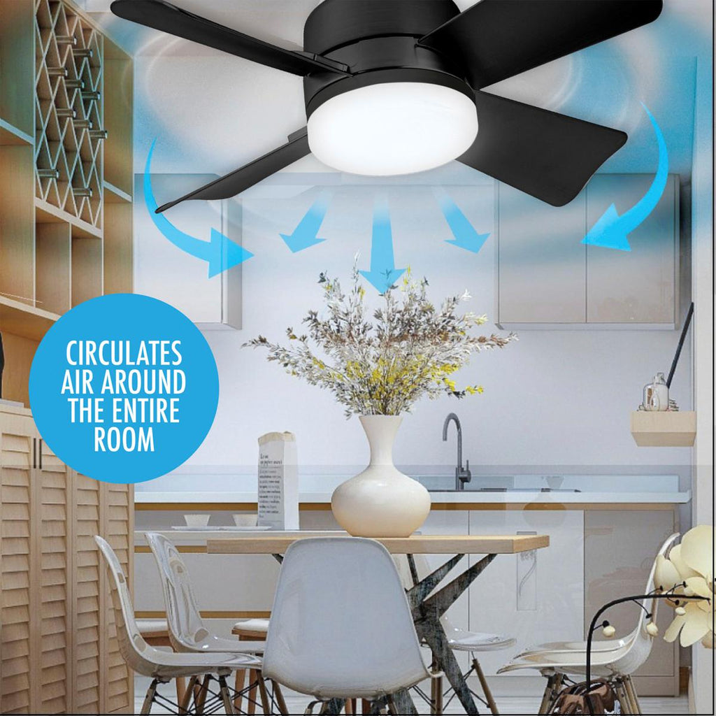 🏆LAST DAY SALE 30% OFF🔥SmartBreez™ LED Ceiling Fan Light – 20.5” Ultra-Quiet with Remote 🎯 | E27 + FREE B22 Adapter 🔌 | For Bedroom 😴, Kitchen 👩‍🍳 & Garage 🛠️ – UK Ready! 🇬🇧