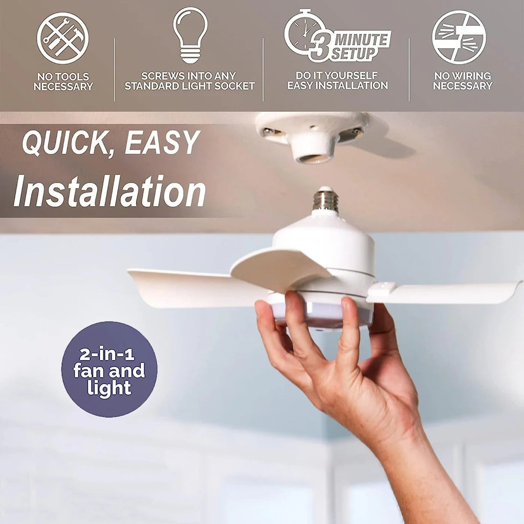 🏆LAST DAY SALE 30% OFF🔥SmartBreez™ LED Ceiling Fan Light – 20.5” Ultra-Quiet with Remote 🎯 | E27 + FREE B22 Adapter 🔌 | For Bedroom 😴, Kitchen 👩‍🍳 & Garage 🛠️ – UK Ready! 🇬🇧