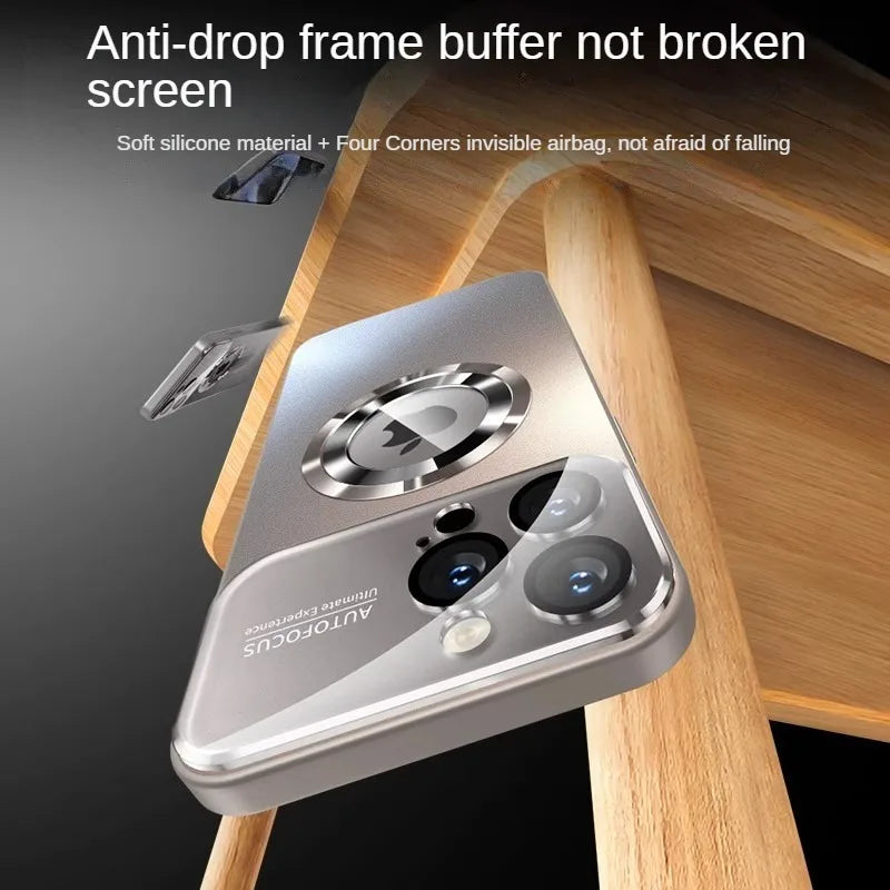 iPhone Camera Protector - Fingerprint-resistant matte finish case with magnetic design for all-around camera protection