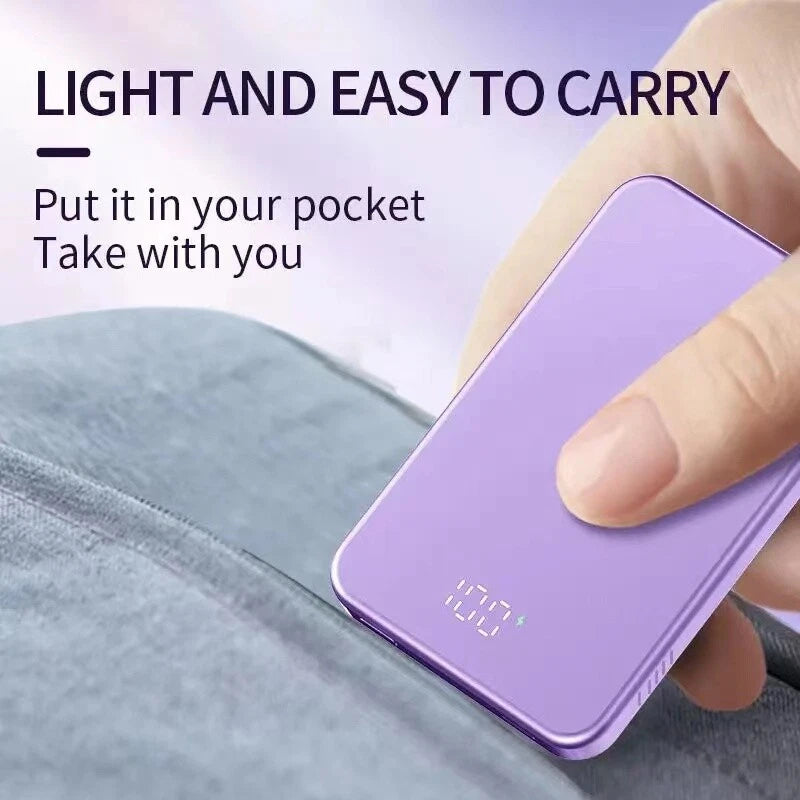 🏆️Flash Sale:40% OFF🎉70K+ SOLD! 🥳PD22.5W 5000/10000/200000mAh Magnetic Wireless Power Bank Fast Charger Portable Battery